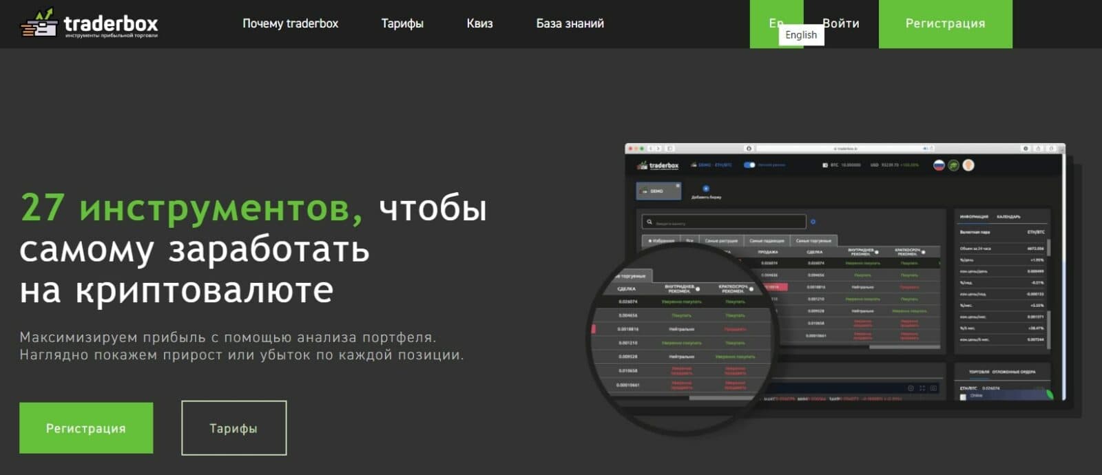 Сайт TraderBox