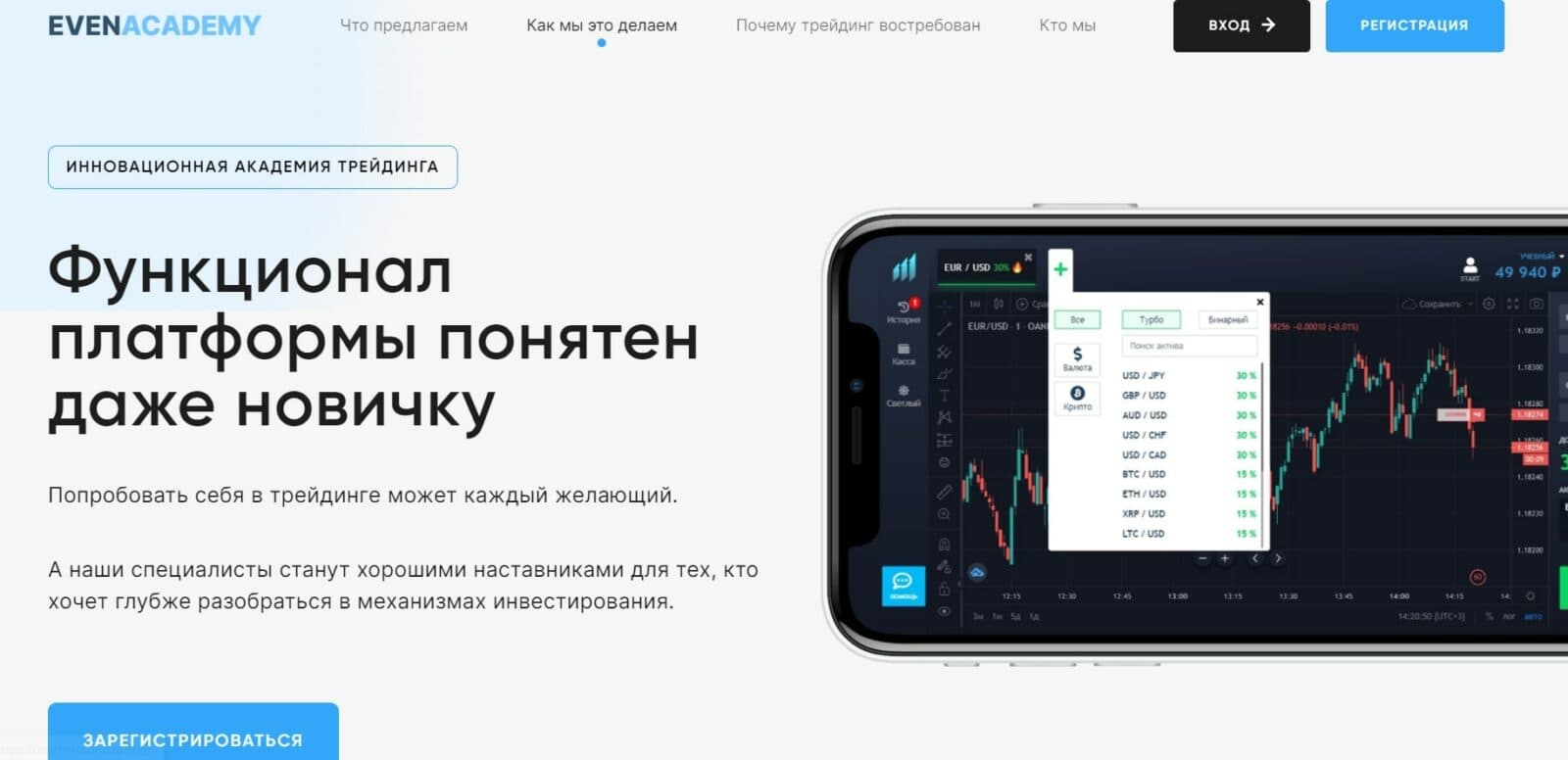 Инвестиционная площадка Even Trade