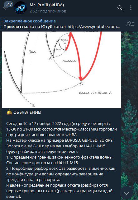 Юрий Мерзлов Mr Profit телеграм мастер-класс