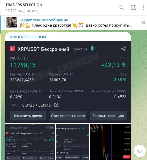 Traders Selection публикация сделок телеграм