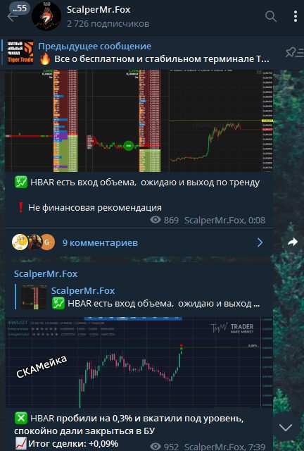 ScalperMrFox пост в Телеграмм