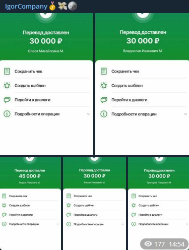 Igortrade скриншоты перевод средств