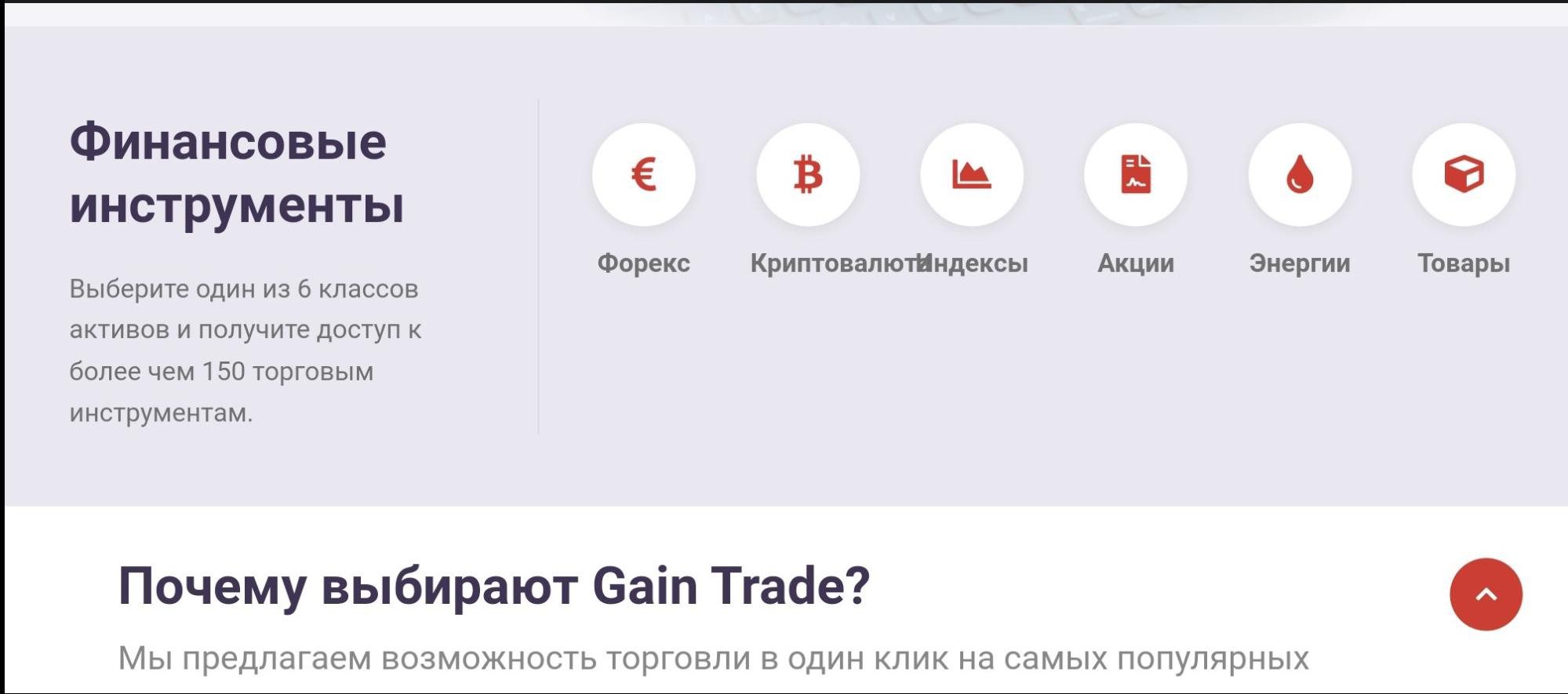 Gaintrade финансовые инструменты