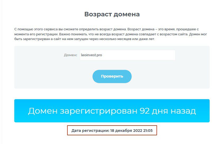 компания Лео Инвест домен