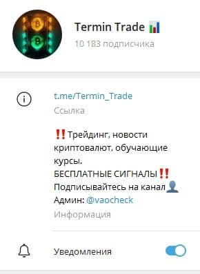 Termin Trade телеграмм