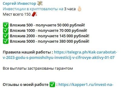 SergeyCoin прибыль