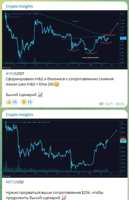 Crypto Insights графики