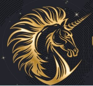 Gold unicorn