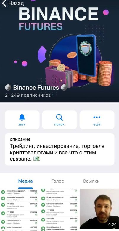 Binance Futures телеграмм