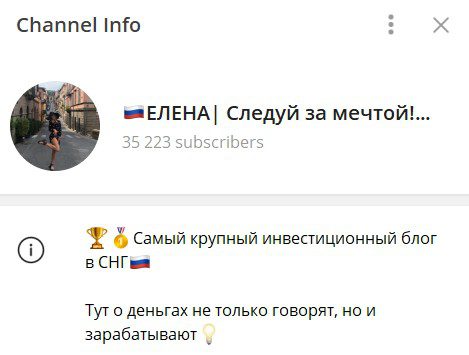 Телеграм Елена Следуй за мечтой обзор