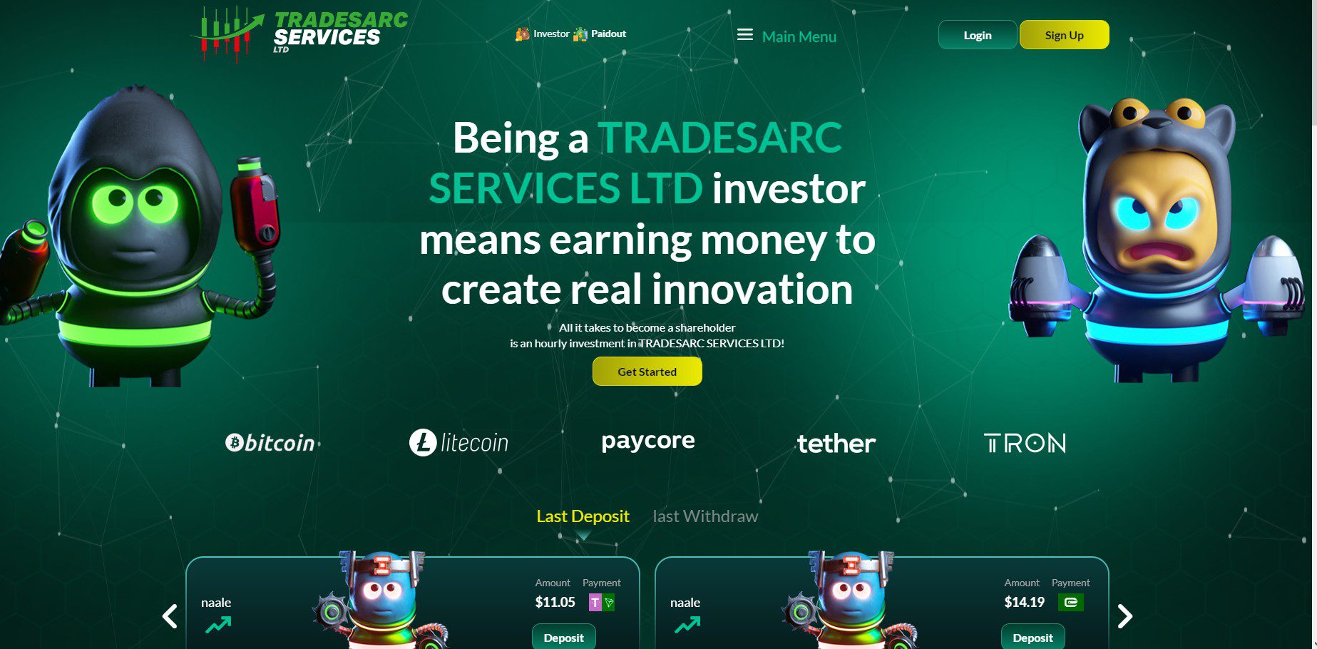 Tradesarc Services LTD инвестиции обзор