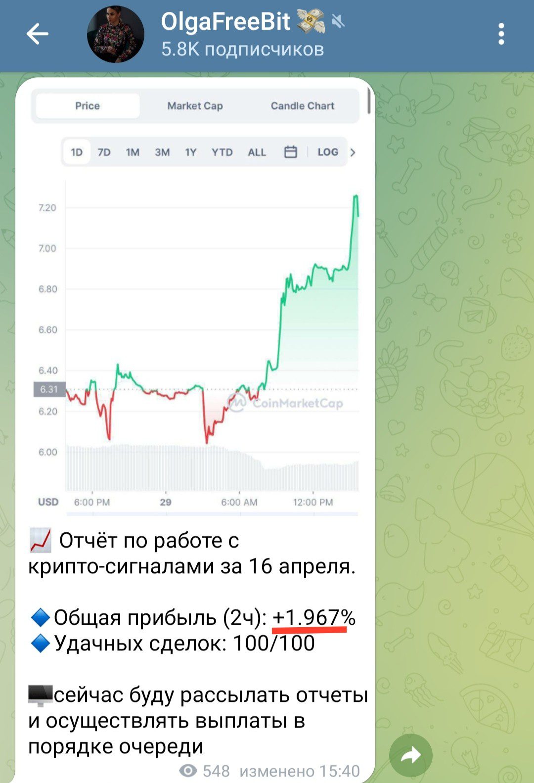 OlgaCrypts телеграмм