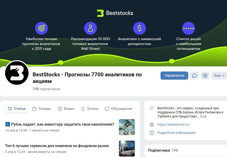 Best Stocks обзор проекта