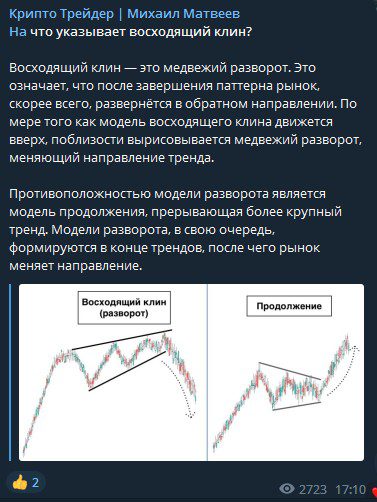 Крипто Трейдер Михаил Матвеев телеграм