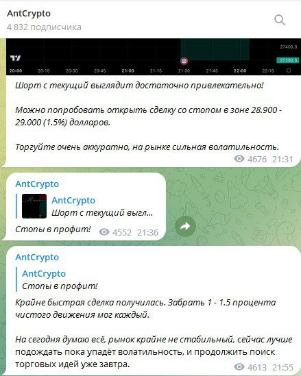 AntCrypto телеграм