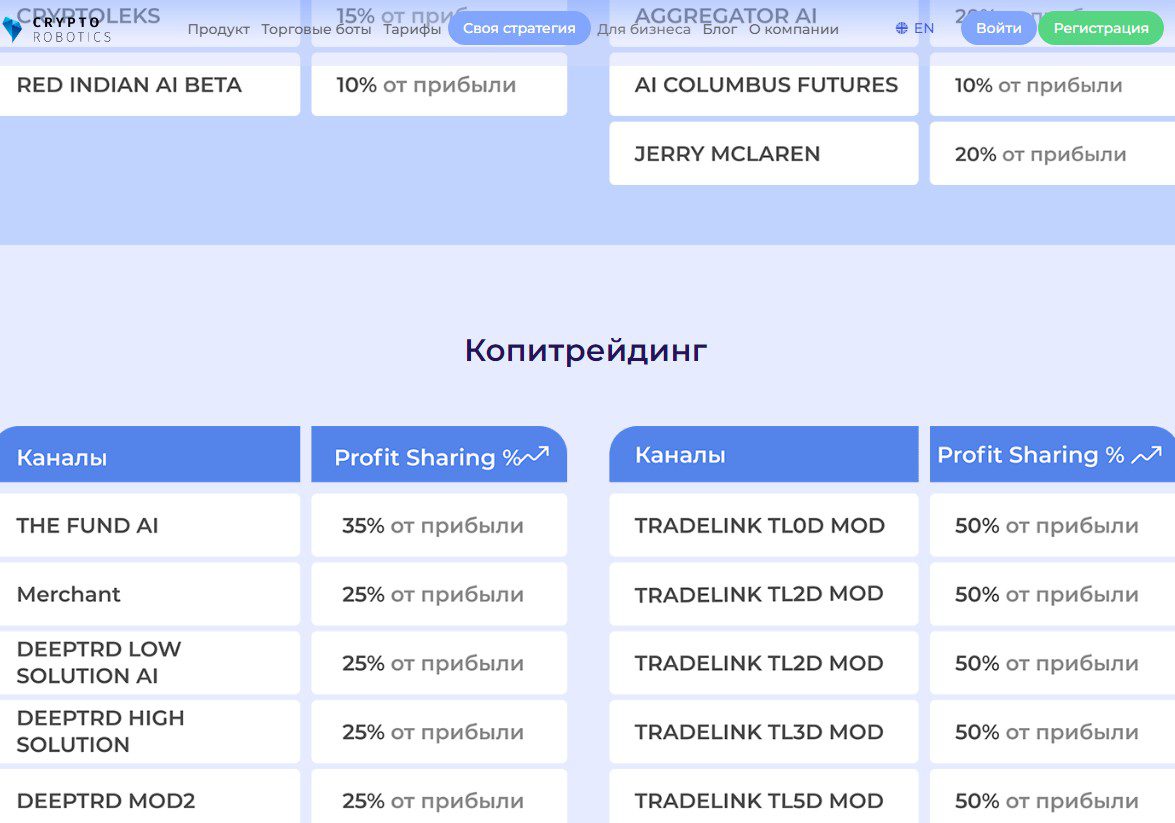 криптороботикс сайт