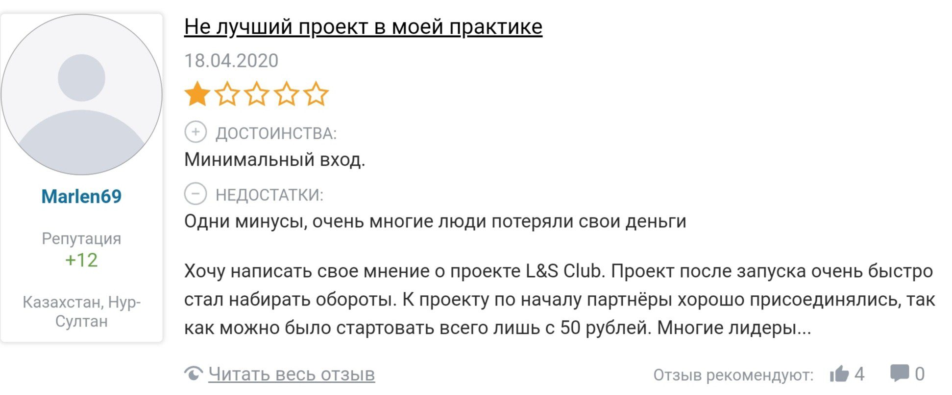 Ls Club отзывы