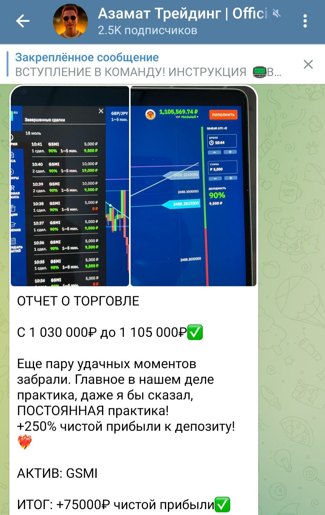 азамат османов трейдинг обзор