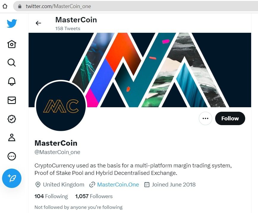 Mastercoin твиттер