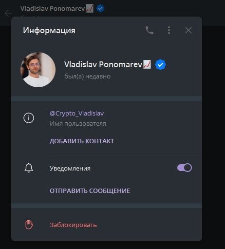 Владислав Пономарев телеграмм