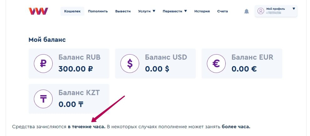 vouwallet счет