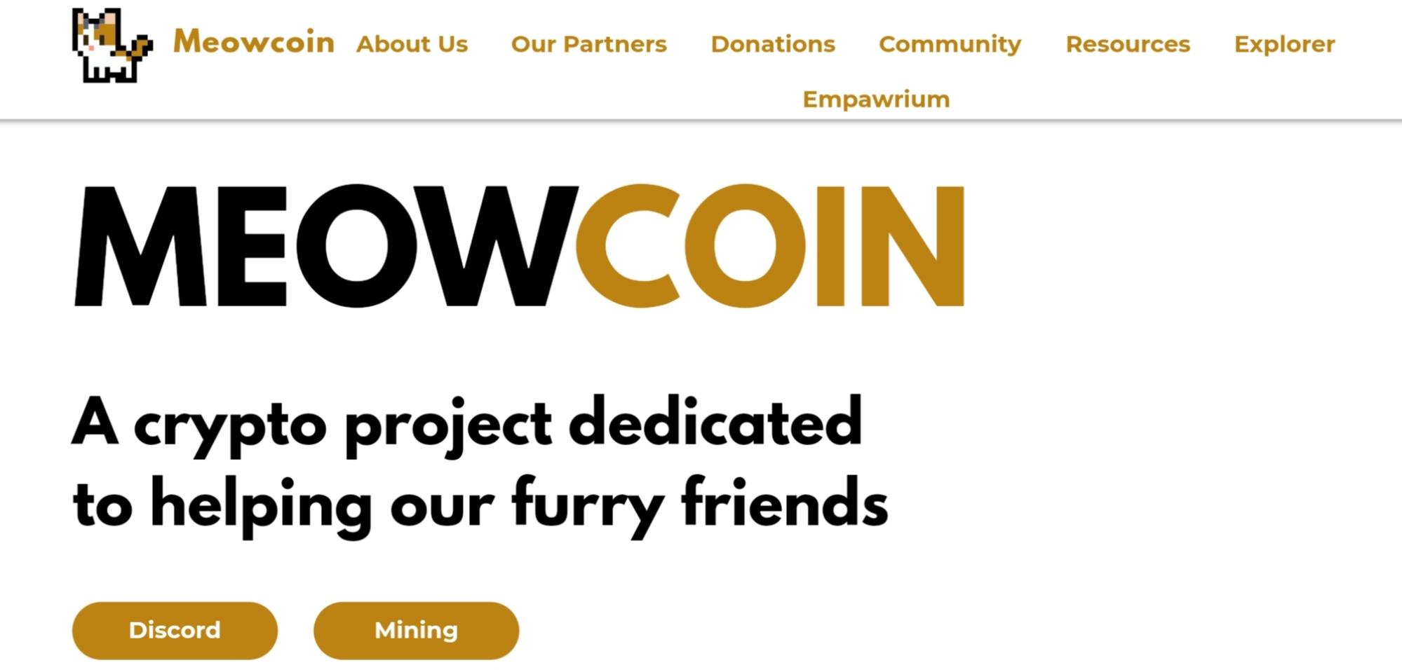 Сайт Meowcoin