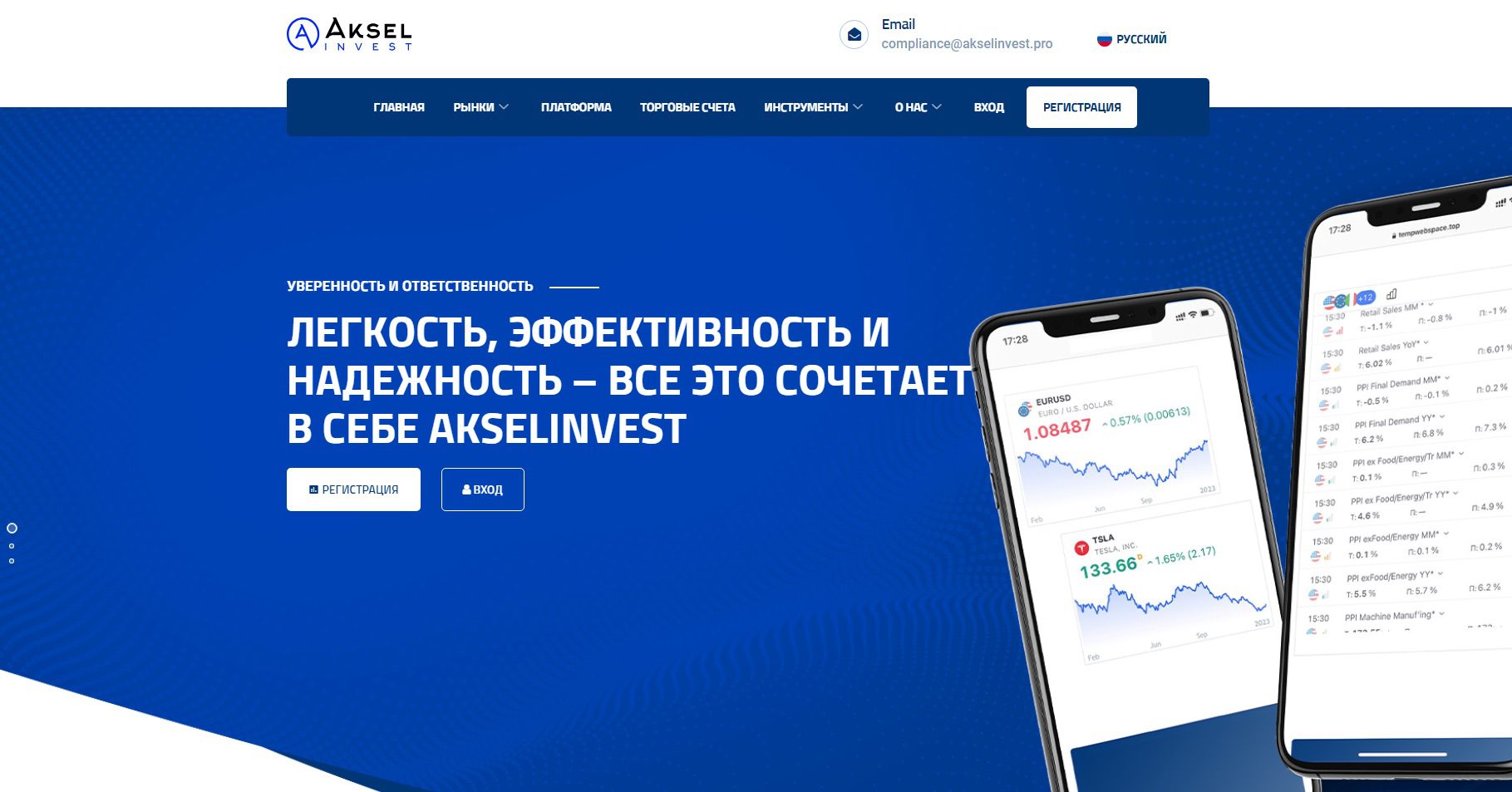 Сайт Aksel Invest