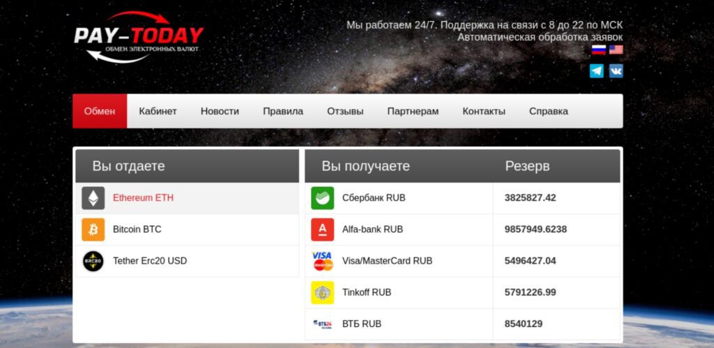 Paytoday главная