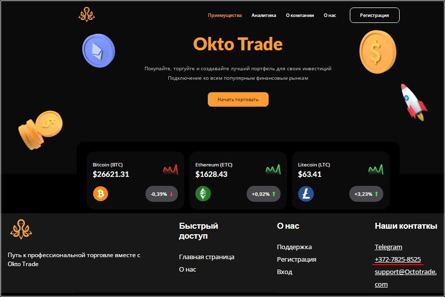 Сайт LevantTrade