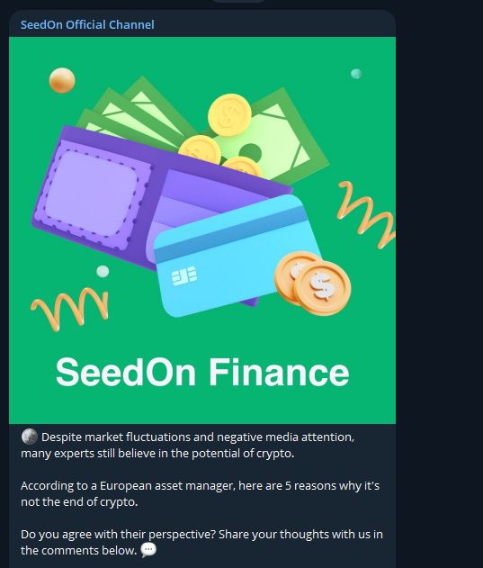 Телеграм-канал Seedon