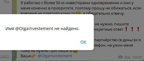 Olga Invest имя