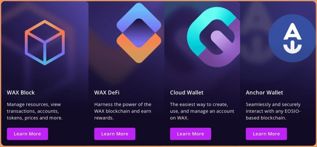 Wax Crypto услуги