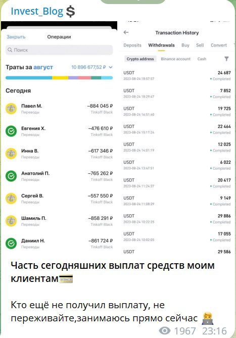 Выплаты от Инвестор Invest_Blog