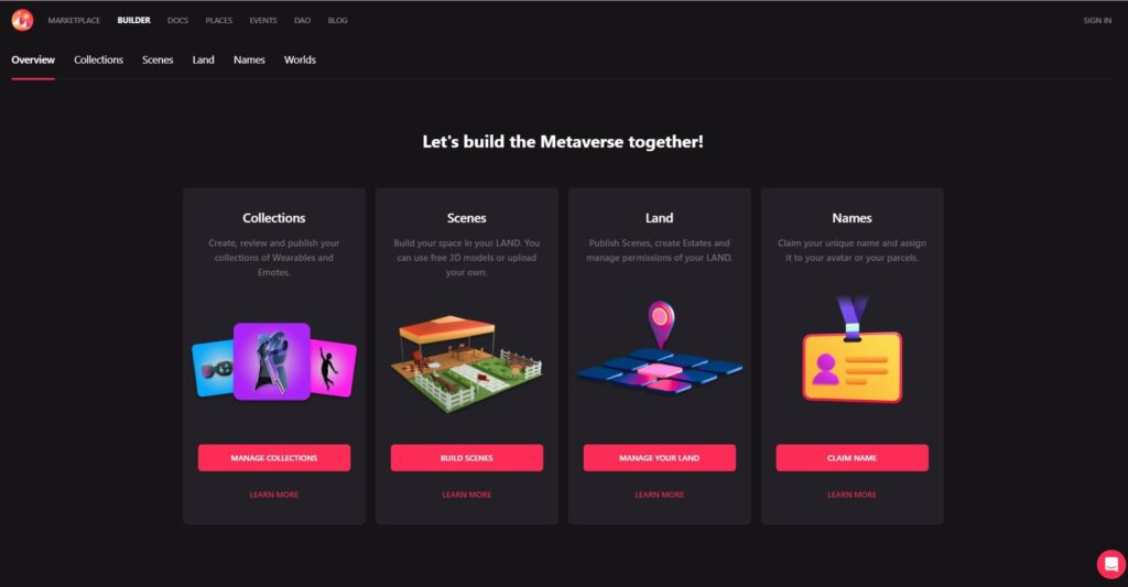 decentraland метавселенная