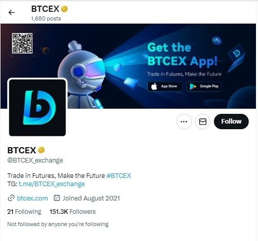 Btcex твитер