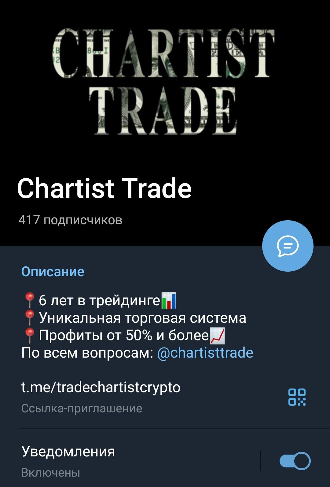 Chartist Trade телеграмм