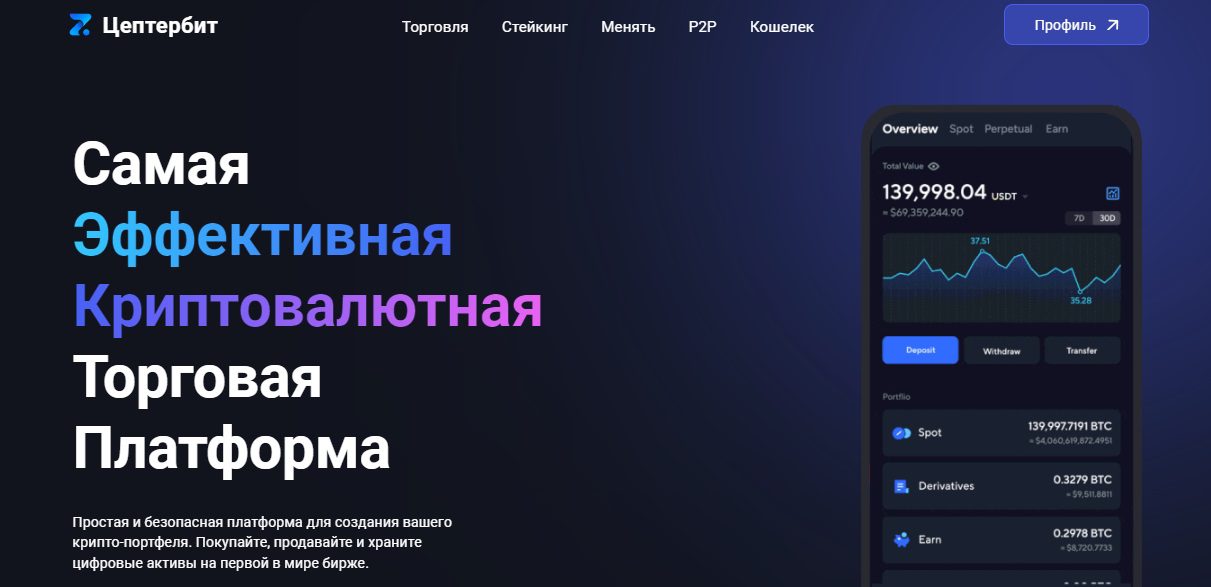 криптобиржа Zepterbit