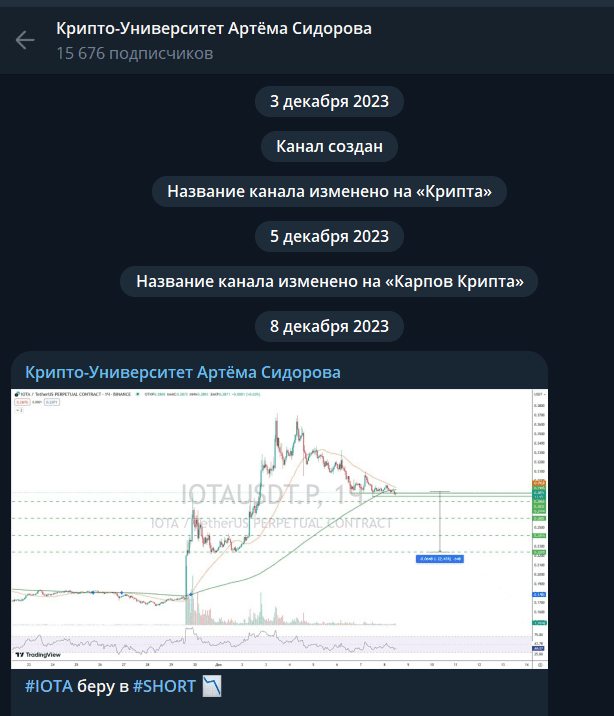 Крипто Университет Артёма Сидорова